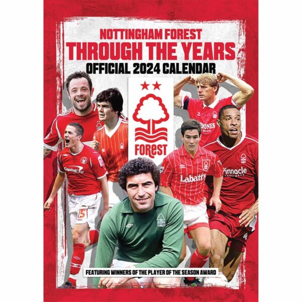 Nottingham Forest FC Legends A3 Calendar 2024