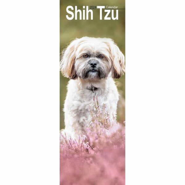 Shih Tzu Slim Calendar 2024