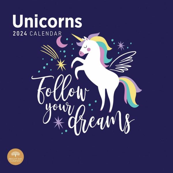 Unicorns Calendar 2024