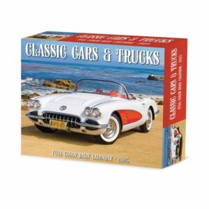 Classic Cars & Trucks Desk Calendar 2025
