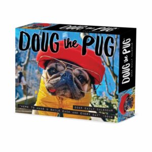 Doug The Pug Desk Calendar 2025